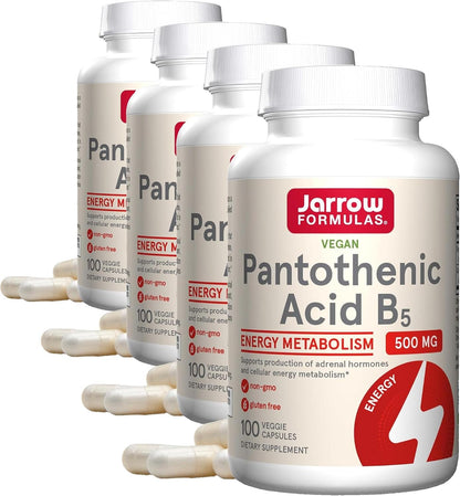 Jarrow Formulae Pantothenic Acid B5 500 mg - 100 Vegan Capsules
