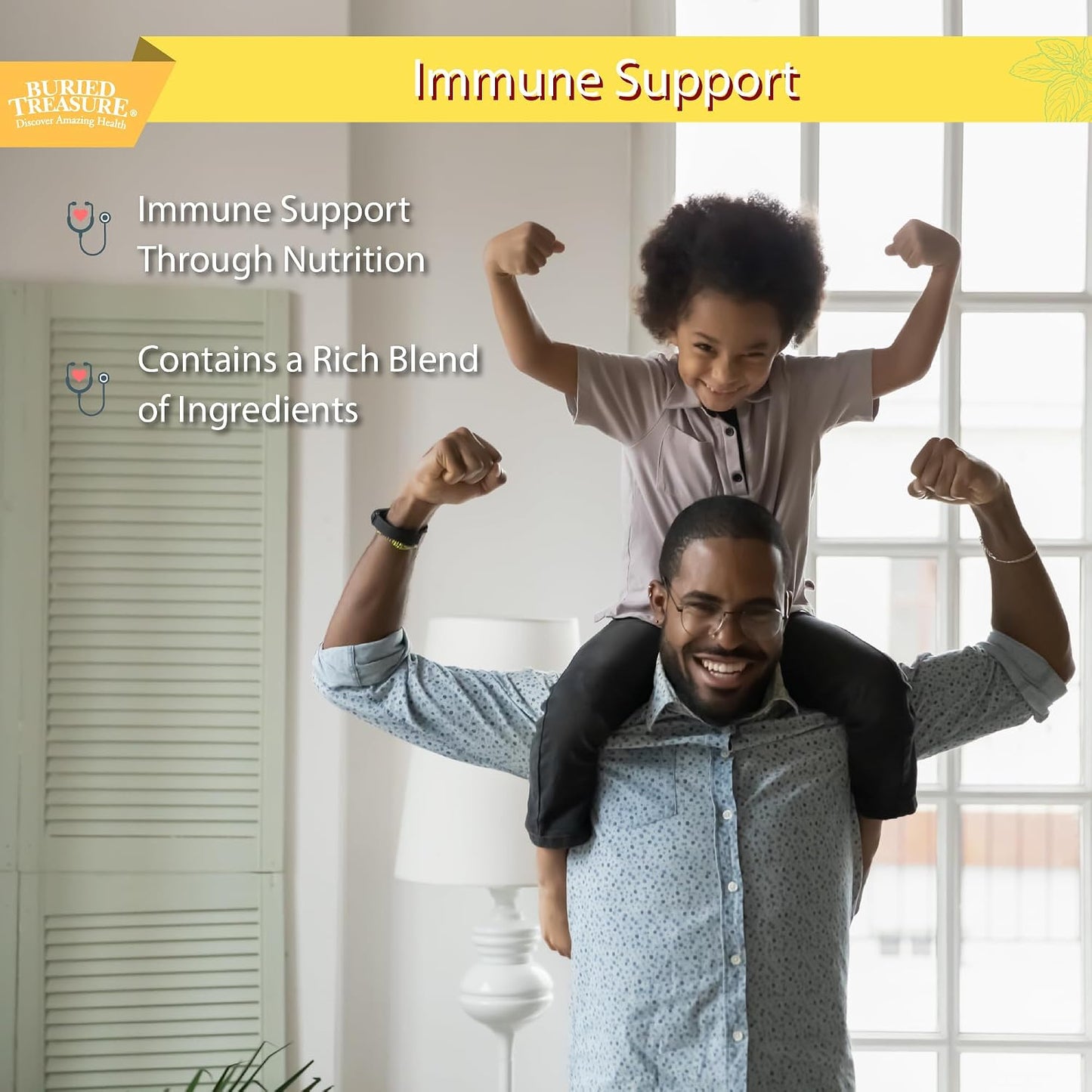 Buried Treasure Children's ACF Liquid Immune Support - Elderberry & Echinacea - Raspberry - Sugar Free - 473 ml - görsel 3