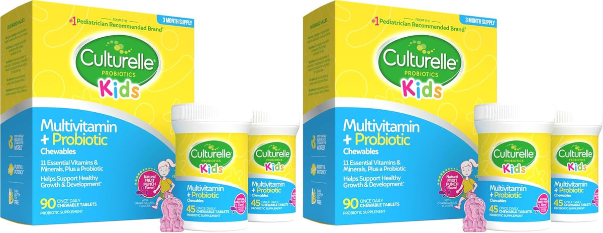 Culturelle Kids Complete Chewable Multivitamin + Probiotic, Ages 3+, 50 Chewable Tablets - görsel 10