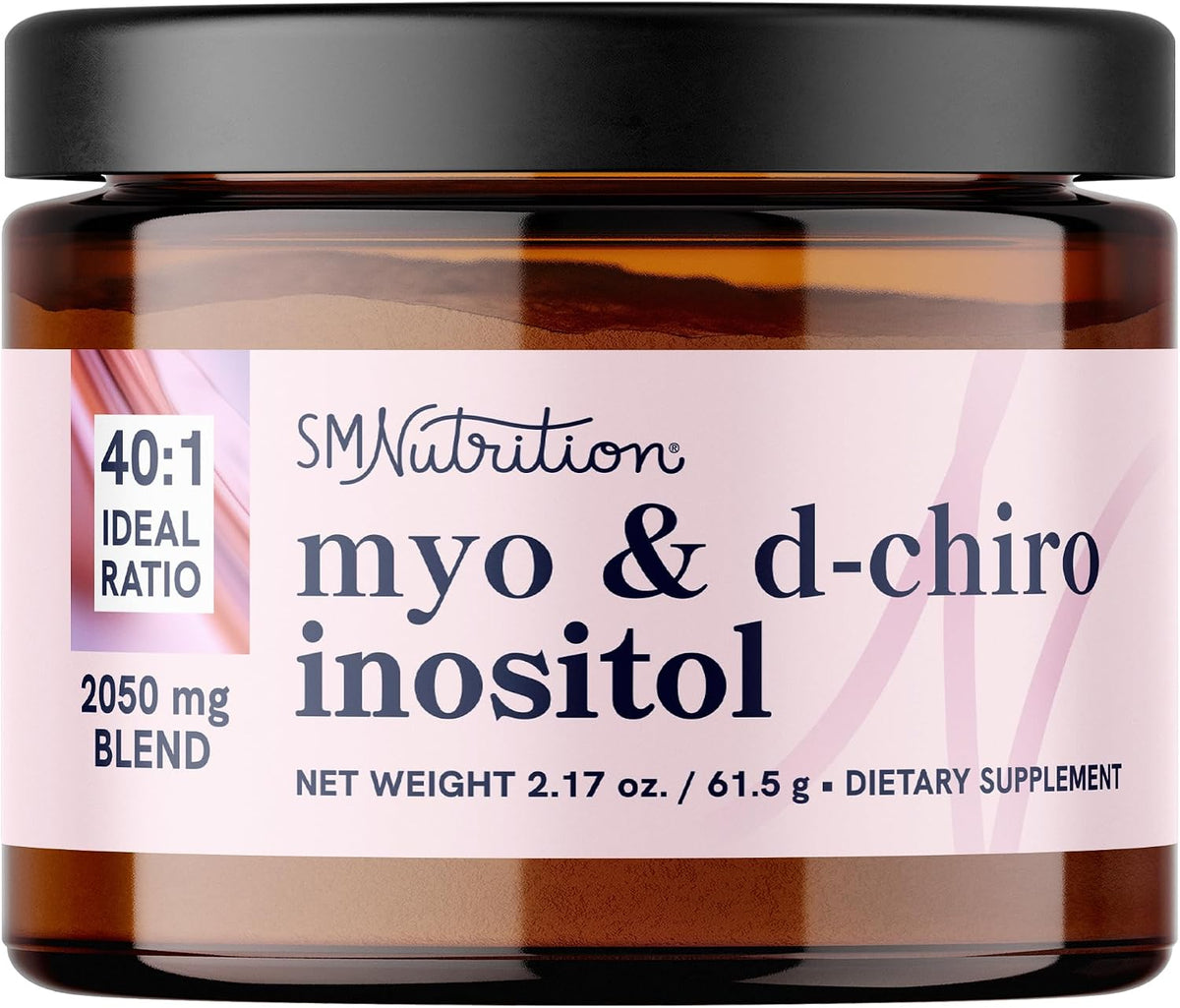 Myo-Inositol & D-Chiro Inositol Powder | Hormone Support for Women | 40:1 Ratio | 2000mg Myo + 50mg D-Chiro | 30 Servings - görsel 1