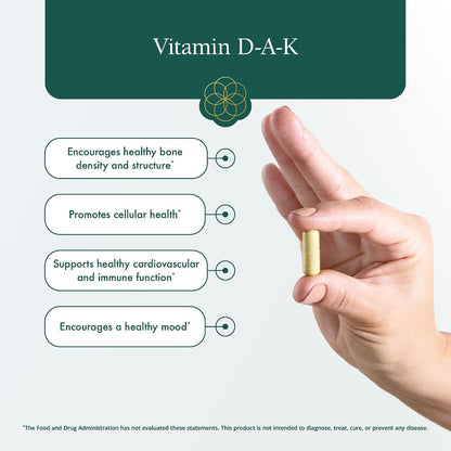 Natura Health Products D-A-K (ADK) – Vitamin – Vision and Cellular Health: Vitamin A as beta-carotene supports – Image 4