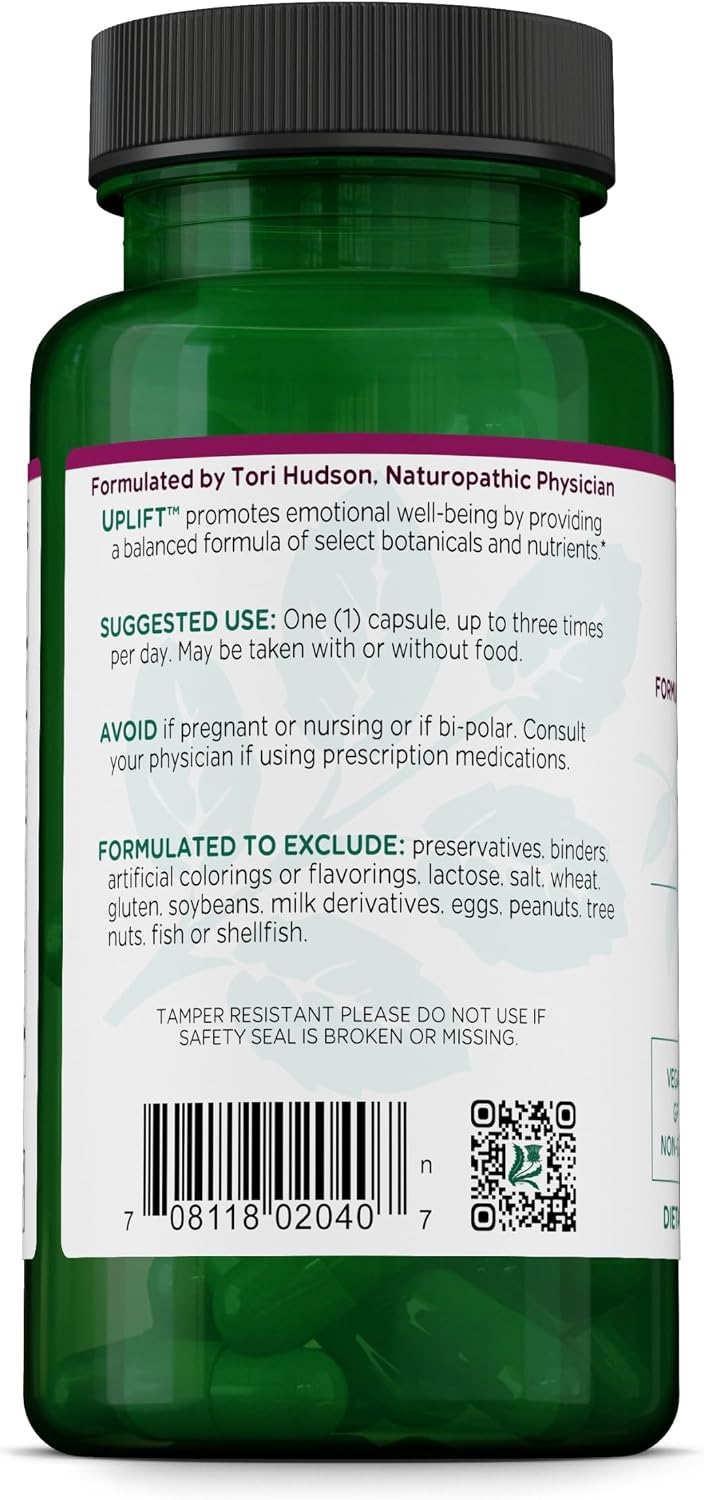 Vitanica Uplift, Mood and Emotional Support, Vegan, 60 Capsules - görsel 3