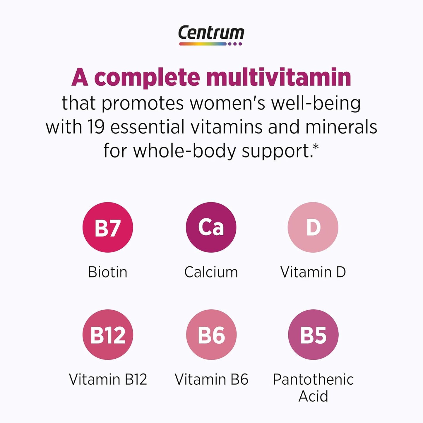 Centrum Complete Multivitamin Supplement + Hot Flush Support Menopause Support Tablets, 30 Tablets - görsel 6