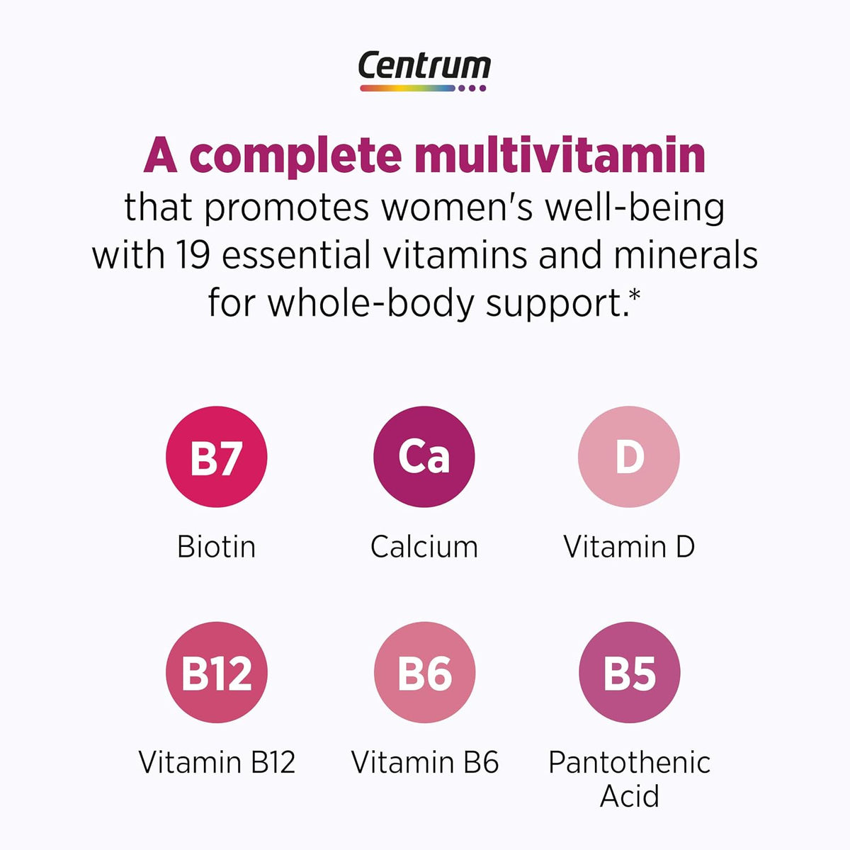 Centrum Complete Multivitamin Supplement + Hot Flush Support Menopause Support Tablets, 30 Tablets - görsel 6