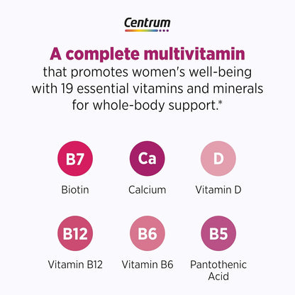Centrum Complete Multivitamin Supplement + Hot Flush Support Menopause Support Tablets, 30 Tablets