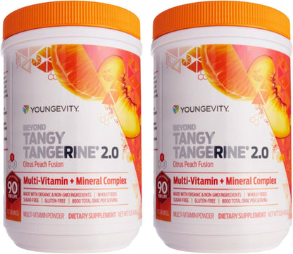 Youngevity Beyond Tangy Tangerine 2.0 Citrus Peach Fusion Multivitamin & Mineral Complex