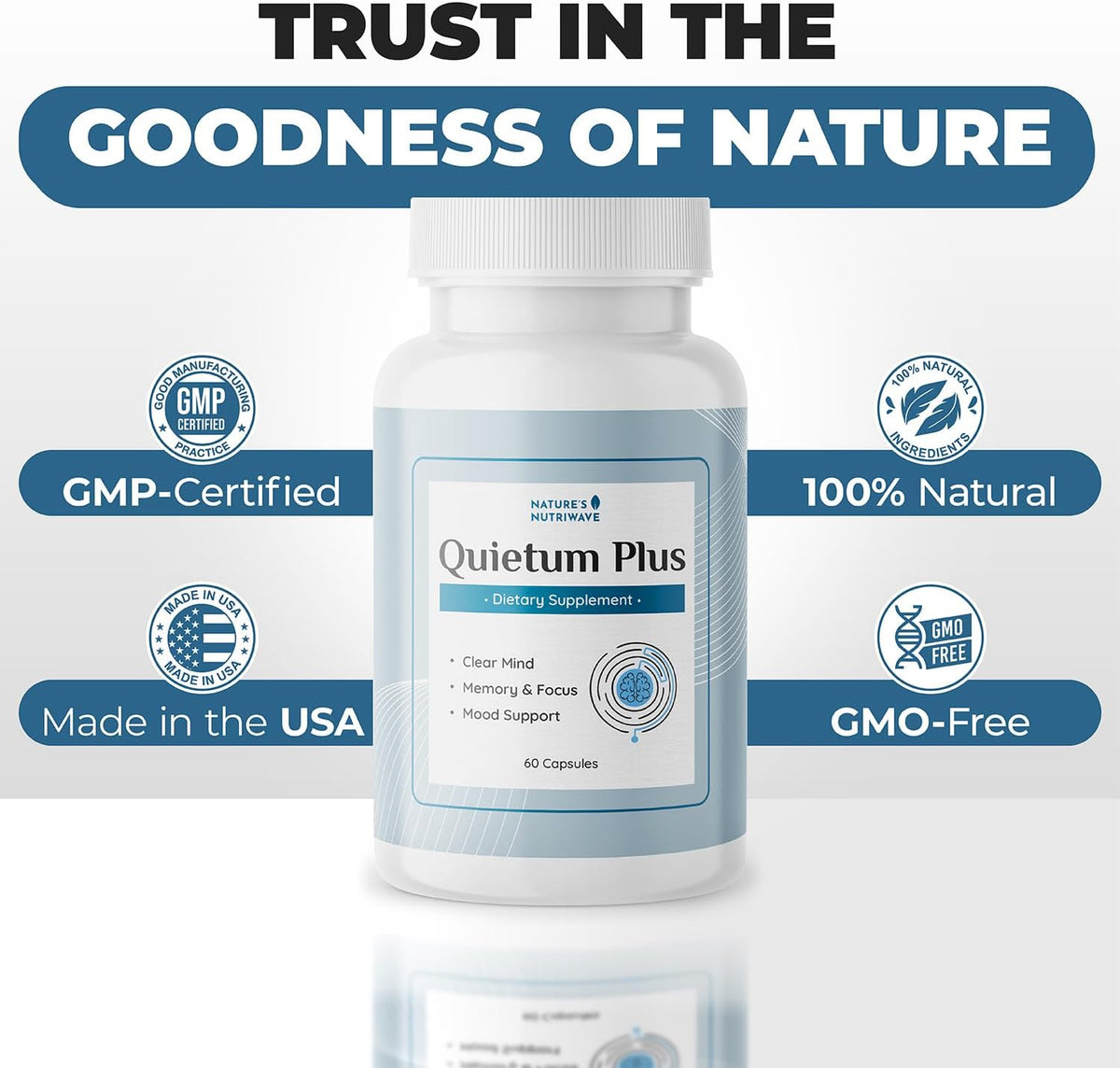 Quietum Plus – Herbal Extract Capsules – 60 Capsules - görsel 8