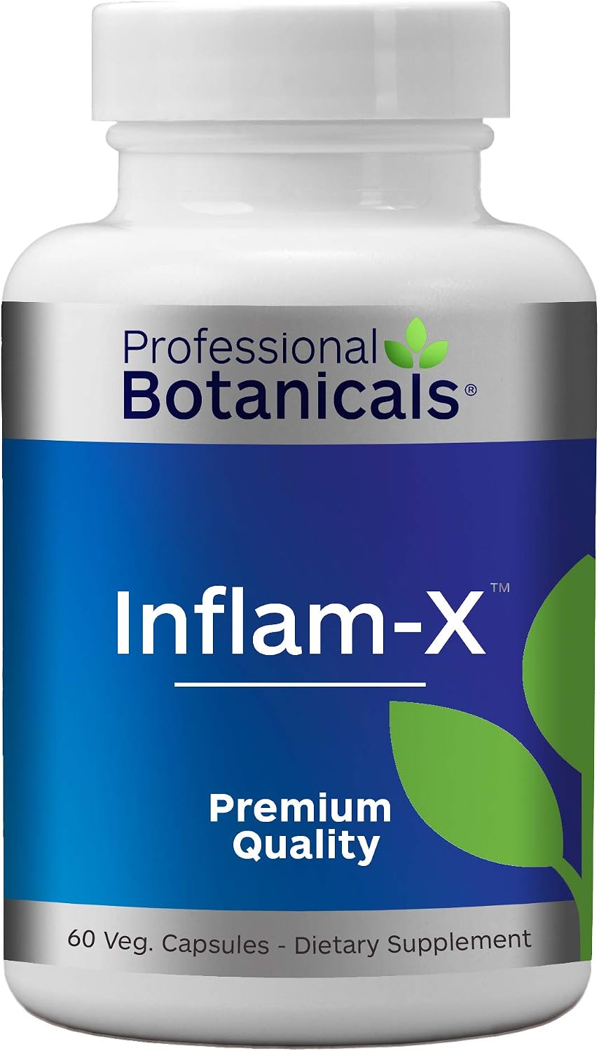 Professional Botanicals Inflam-X Vegan Immune System and Circulatory Support - 60 Vegetable Capsules - görsel 1