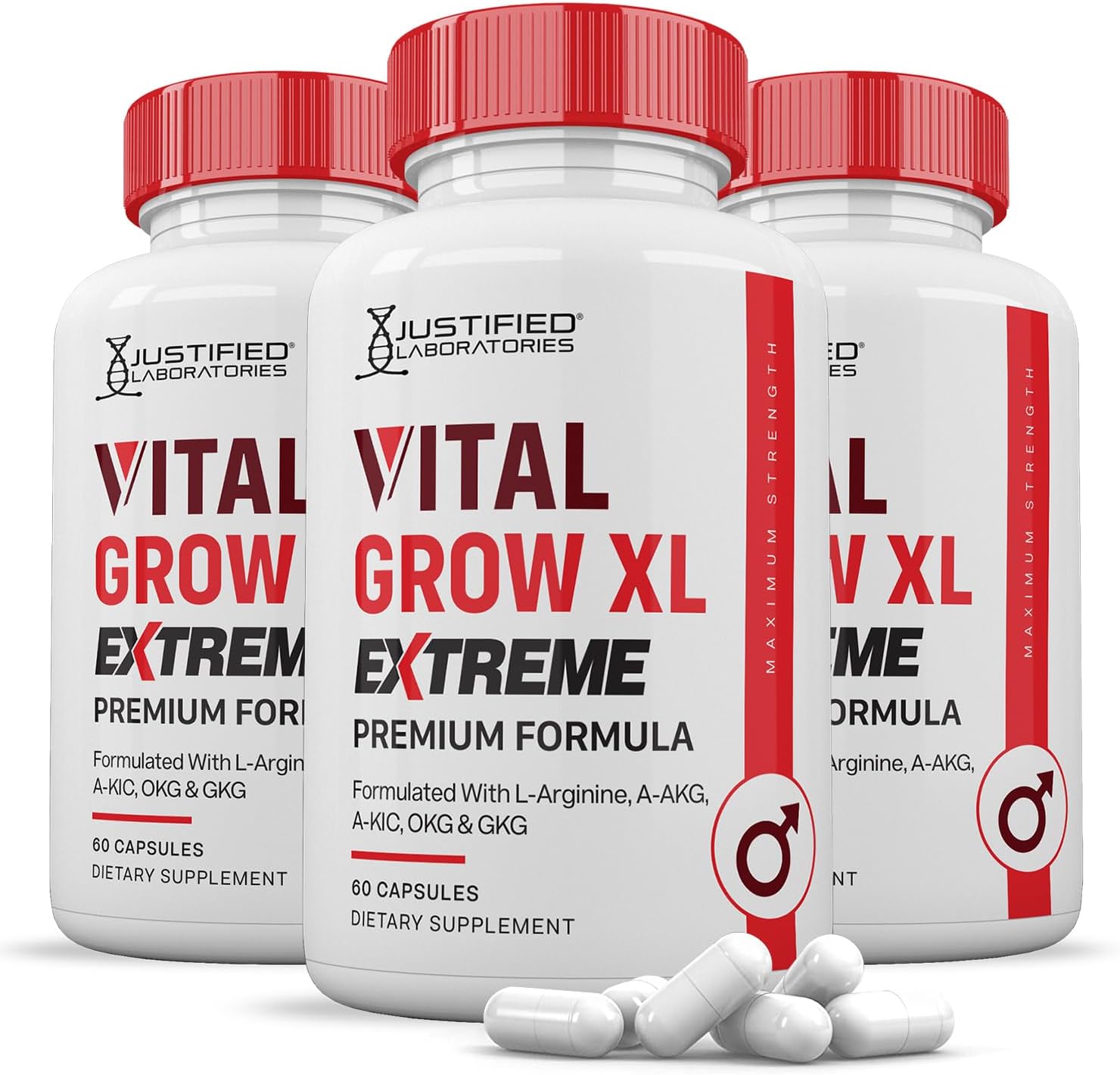 Vital Grow XL Extreme Capsules 1600mg Premium Formula Proprietary Blend for Men's Health 60 Capsules - görsel 8