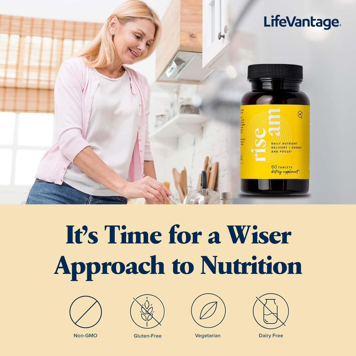 LifeVantage Rise AM - Advanced – Sustained Energy: Contributes to normal energy-yielding metabolism, reducing – Image 5