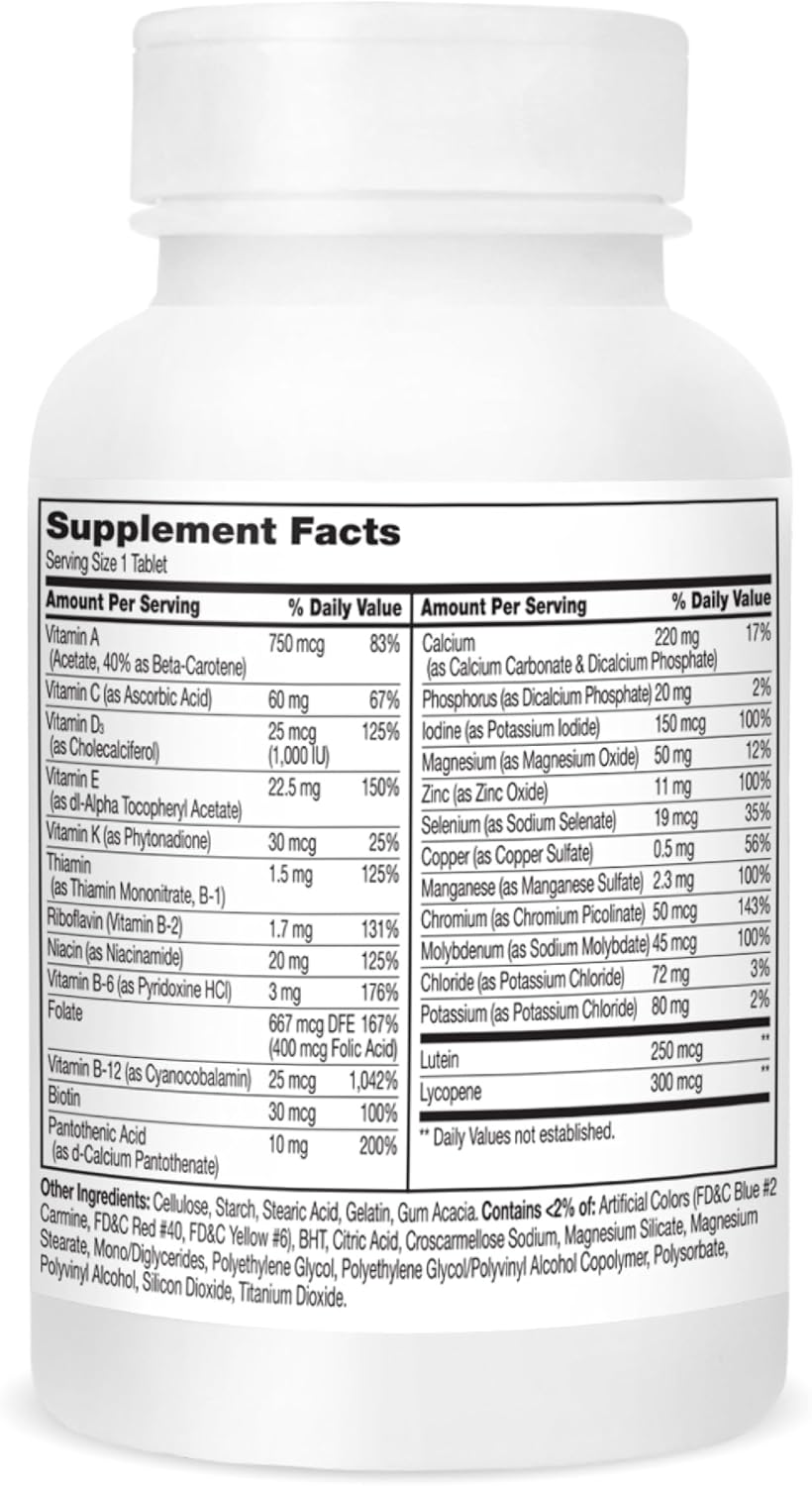 21st Century Sentry Senior Tablets – Multivitamin for Active Adults 55+ (125 Tablets) - görsel 9