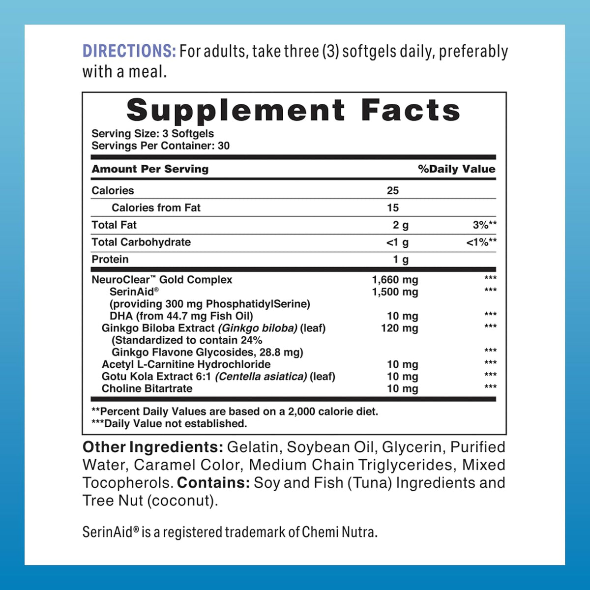 Vitamin World NeuroClear Gold Plus 90 Softgels - görsel 2