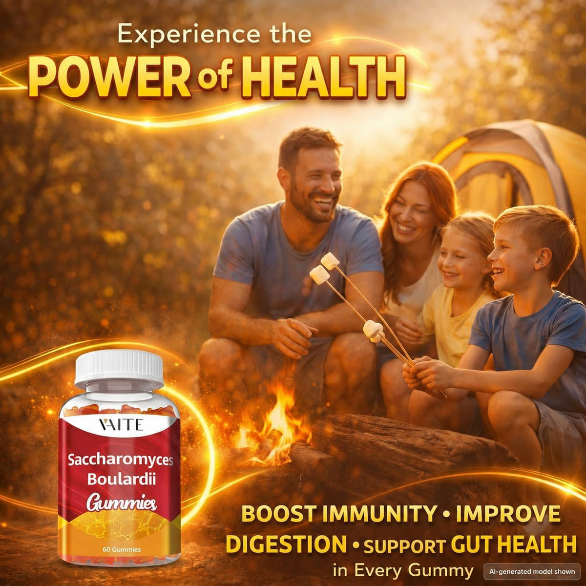 Saccharomyces Boulardii Probiotics 500mg – – Supports gut health: Promotes a healthy balance of gut flora, aiding – Image 6