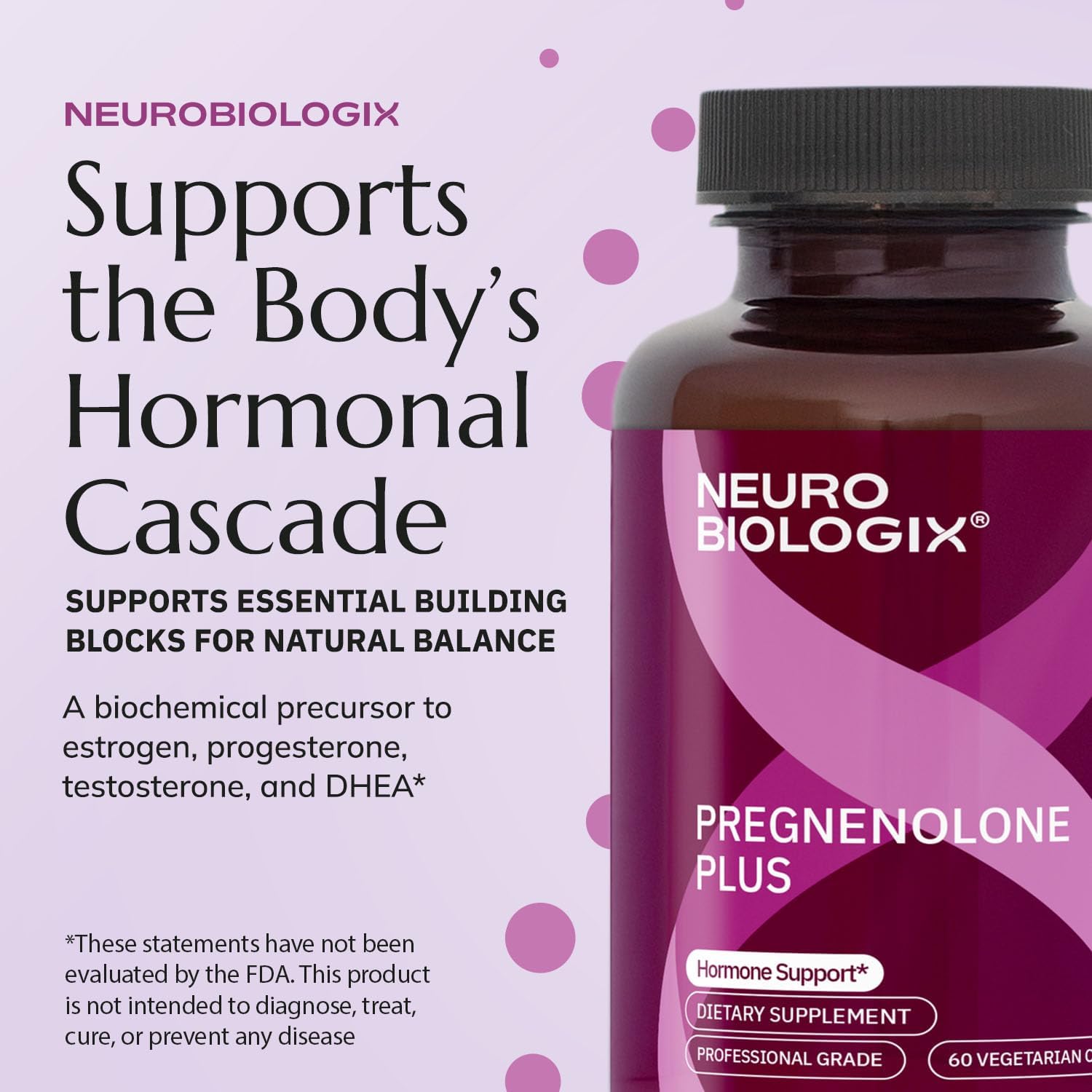 Neurobiologix Pregnenolone Plus: Pregnenolone and Niacinamide Supplement for Hormone Balance, Mood & Mental Clarity – 60 Capsules - görsel 6