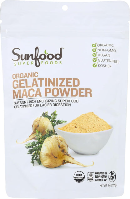 Sunfood Superfoods Organic Maca Powder, 227 g