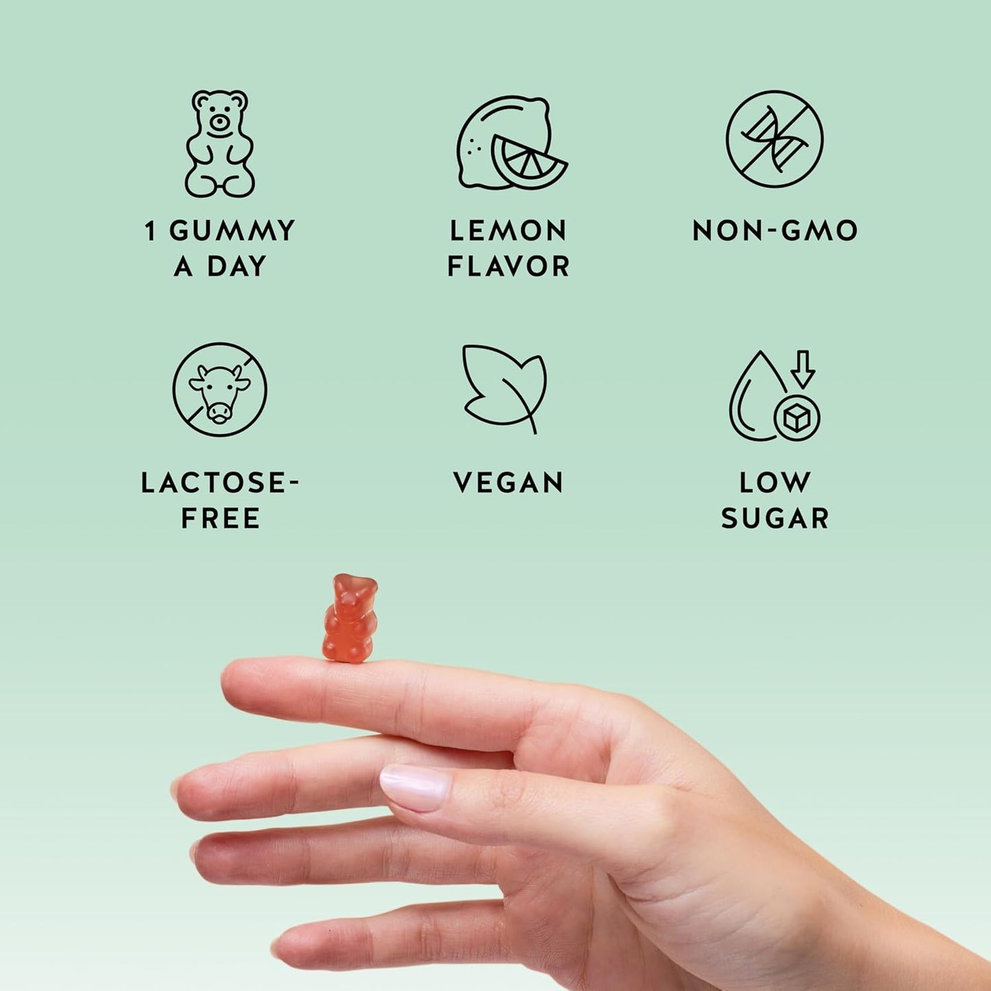 Bears with Benefits Immune Support Gummies – Daily Immune Boost with Vitamin C, D, B6 & B12 – Vegan, Naturally Flavoured (30 Gummies) - görsel 5