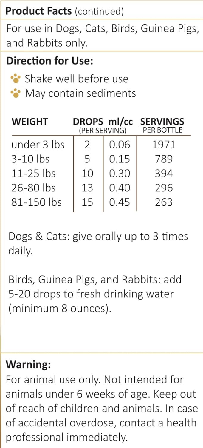 Amber NaturalZ TYD Thyroid Balance Herbal Pet Supplement, 4 fl oz - görsel 8