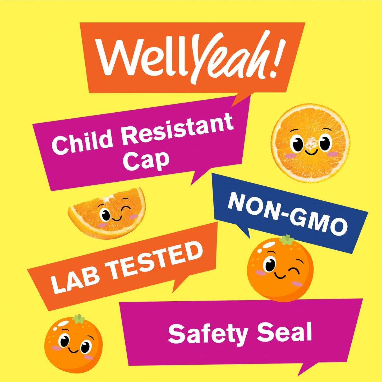 WellYeah Kids Vitamin C Gummies (250mg) - 60 Gummies - görsel 5