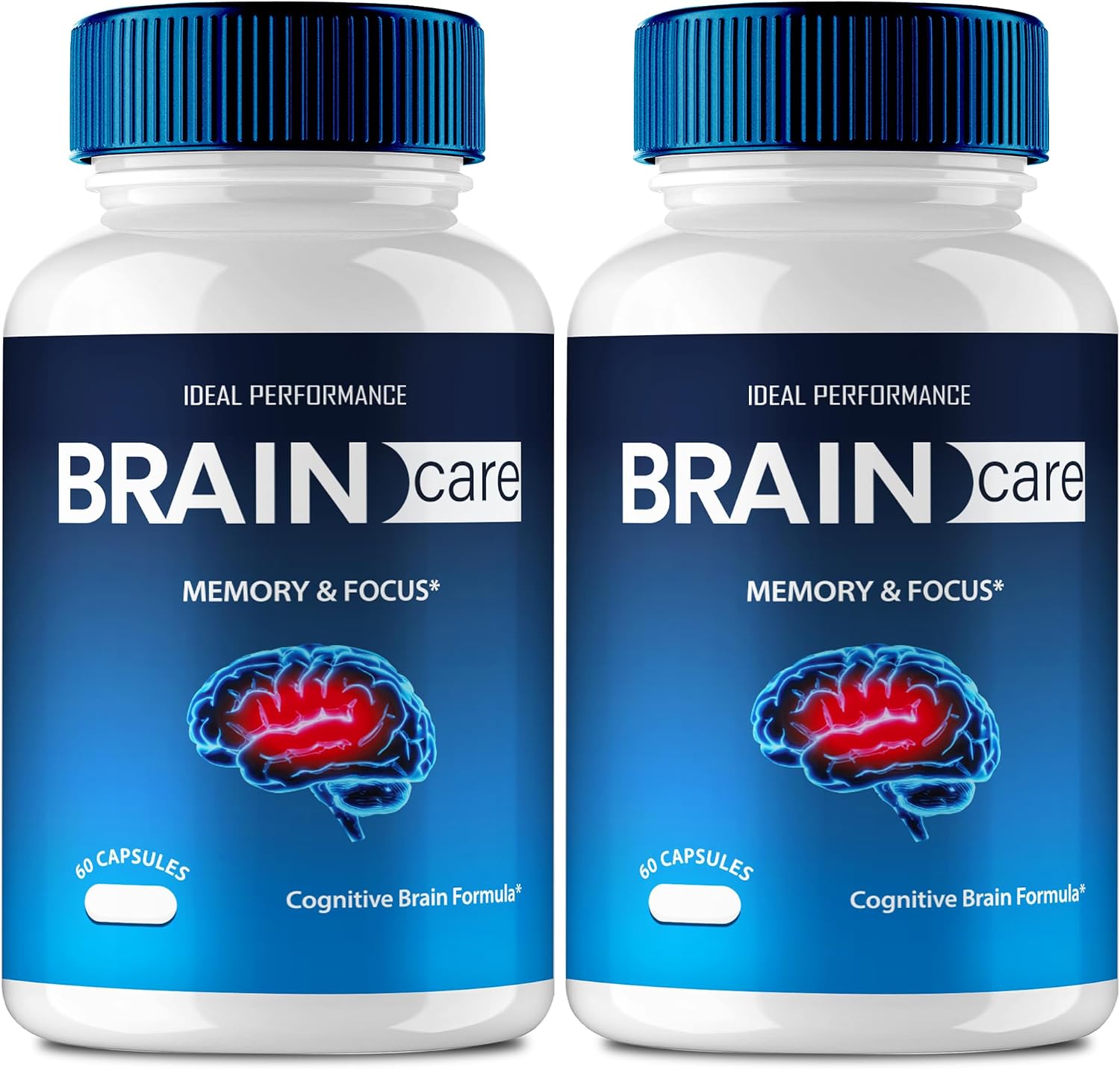 Brain Care Supplements for Memory and Focus – Maximum Strength Nootropic Advanced Formula (2 Pack) - görsel 1