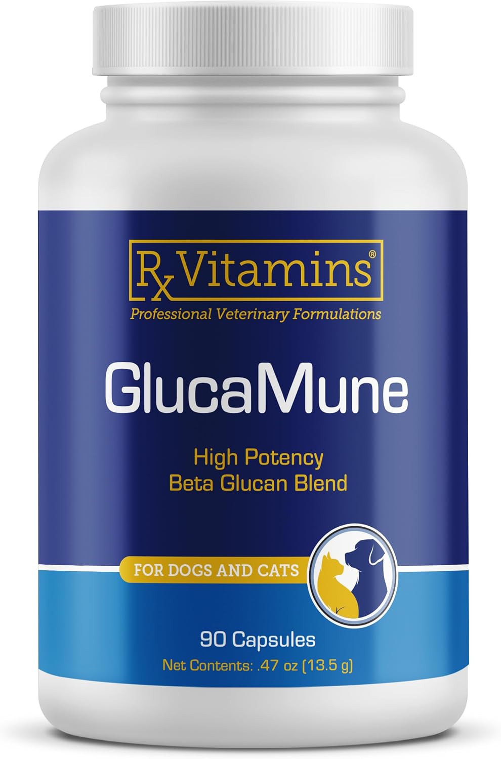 Rx Vitamins GlucaMune - Dog & Cat Immune Support Supplement with Beta Glucan - 90 Capsules - görsel 4
