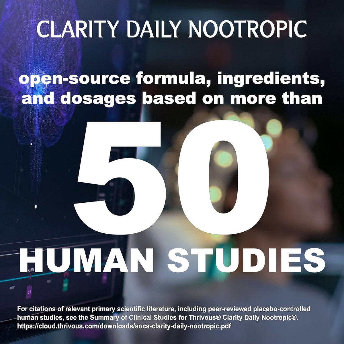 Thrivous Clarity Daily Nootropic – Cognitive Support & Mood Formula - görsel 2