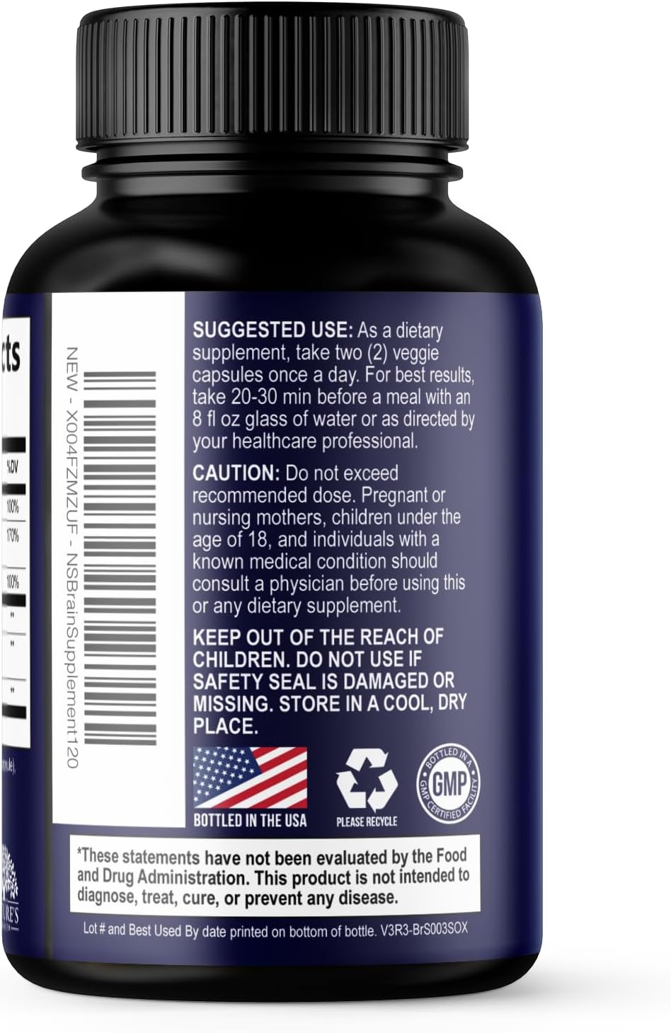 Nature's Strength Brain Memory Supplement Capsules – 120 Capsules - görsel 8