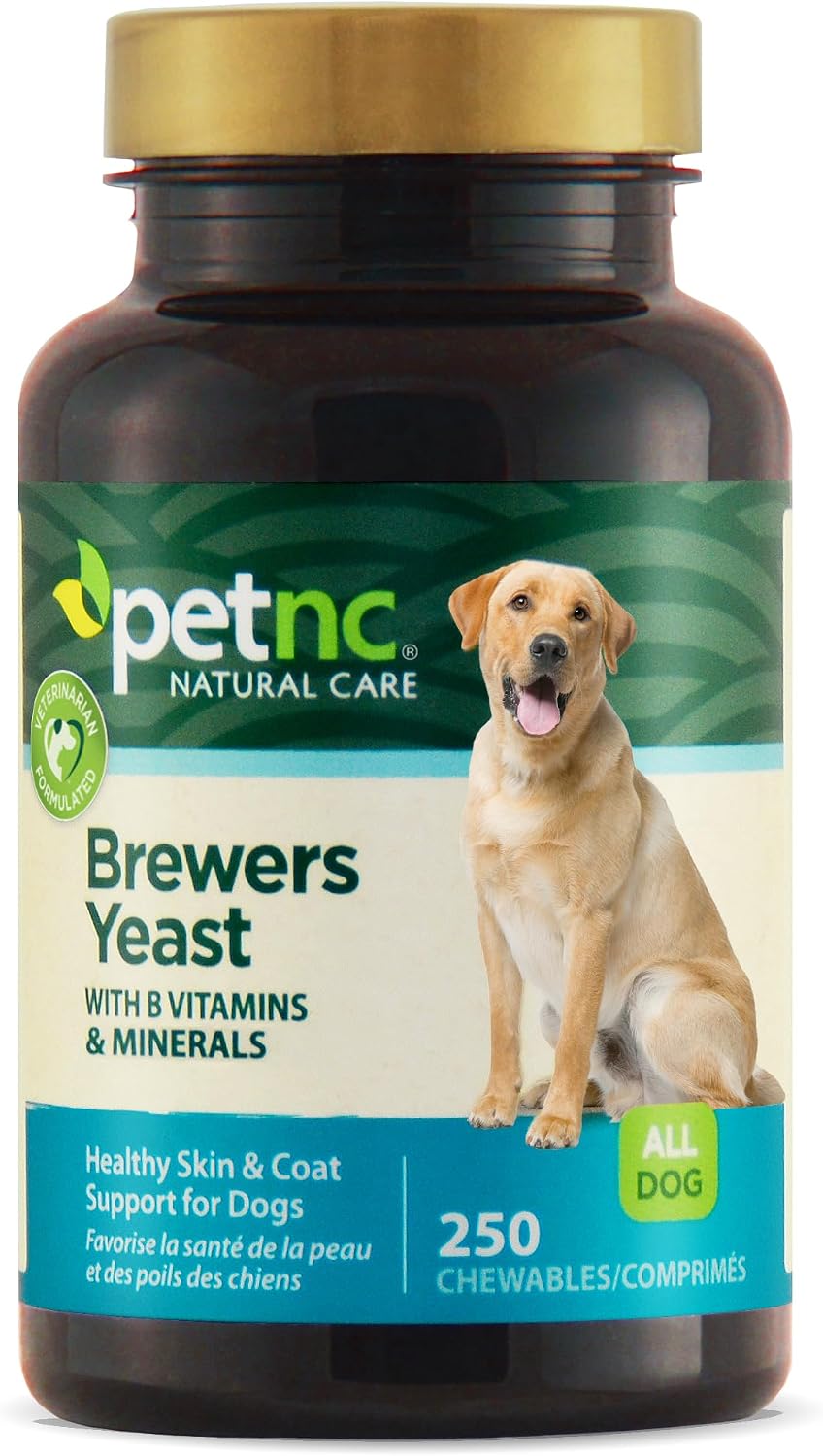 PetNC Natural Care Brewers Yeast Dog Skin and Coat Supplement, 250 Chewables - görsel 1