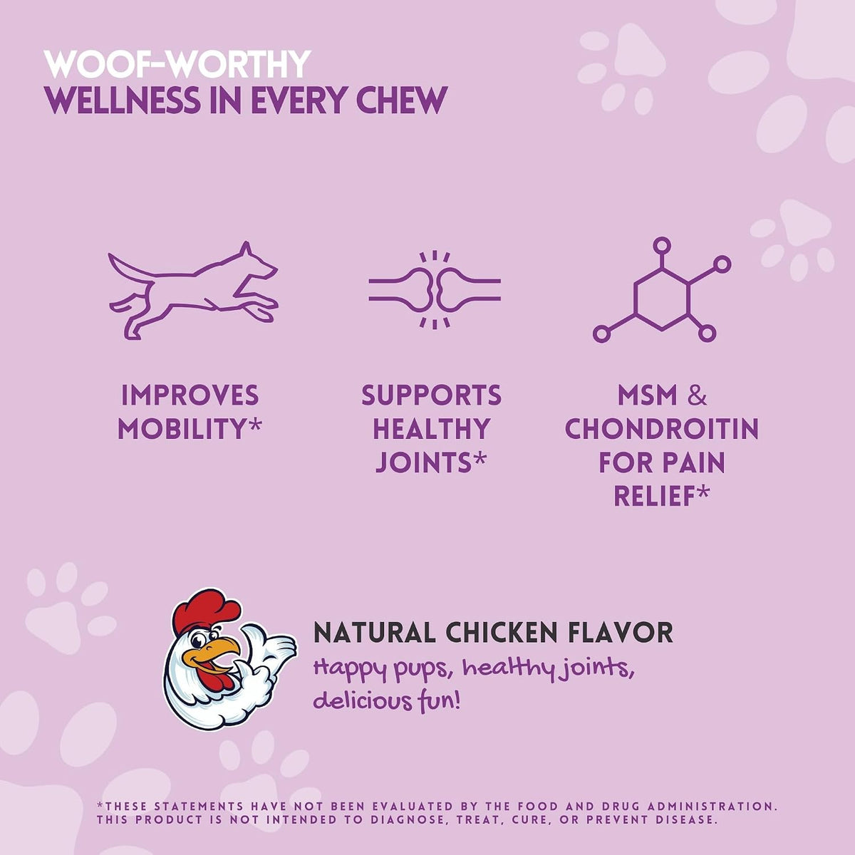 HERBION Pets Joint Care Chews with Glucosamine & Turmeric, 120 Soft Chews - görsel 3