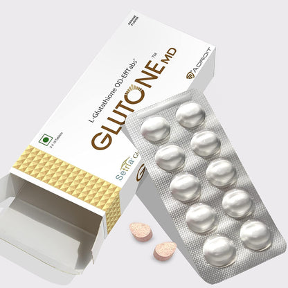Dalal MD – Glutathione Mouth-Dissolving Tablets | Setria L-Glutathione 100mg | 30 Orange-Flavoured Tablets