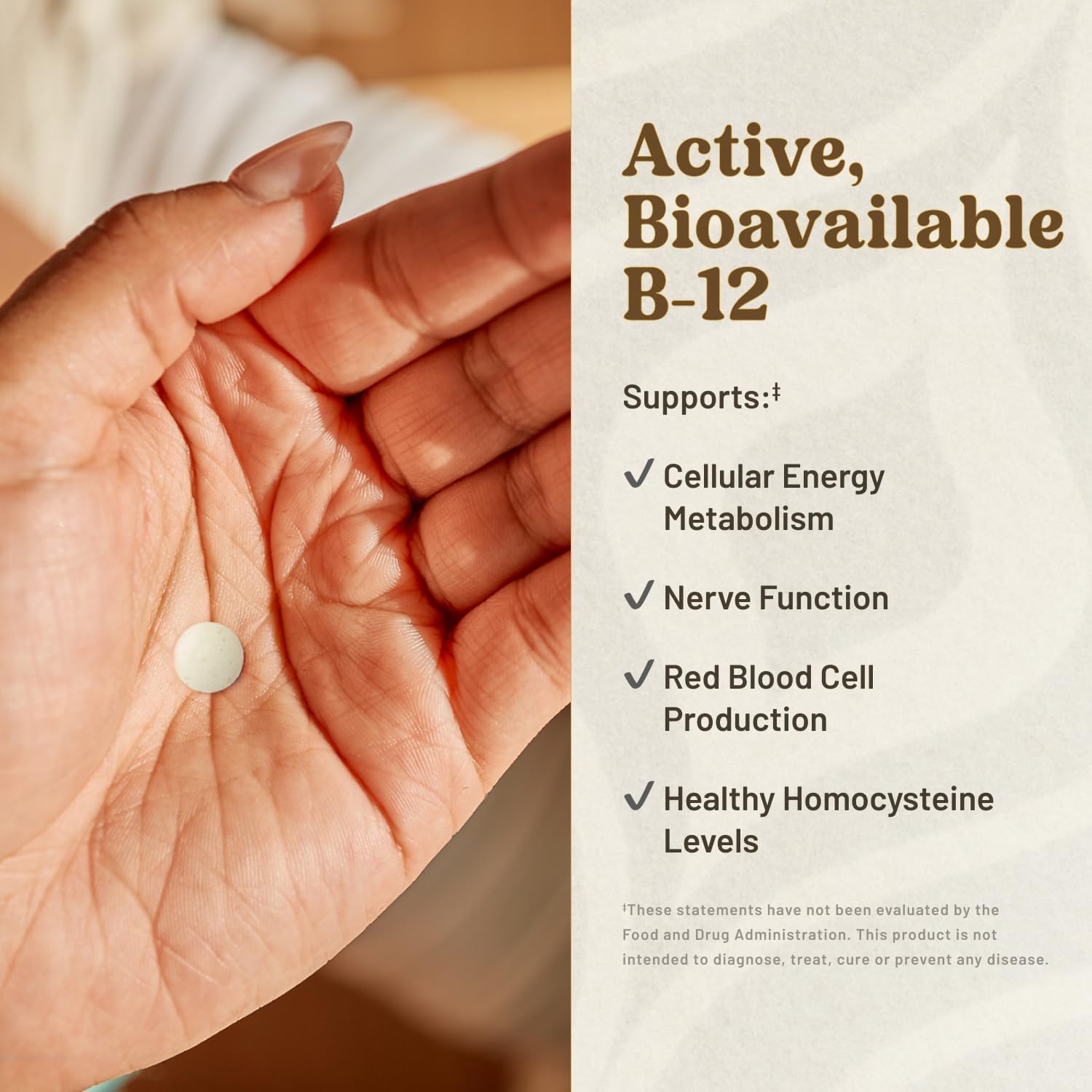 KAL Ultra B12 Methylcobalamin Sublingual Tablets - 10,000 mcg - Natural Raspberry Flavour - 30 Micro Tablets - görsel 3