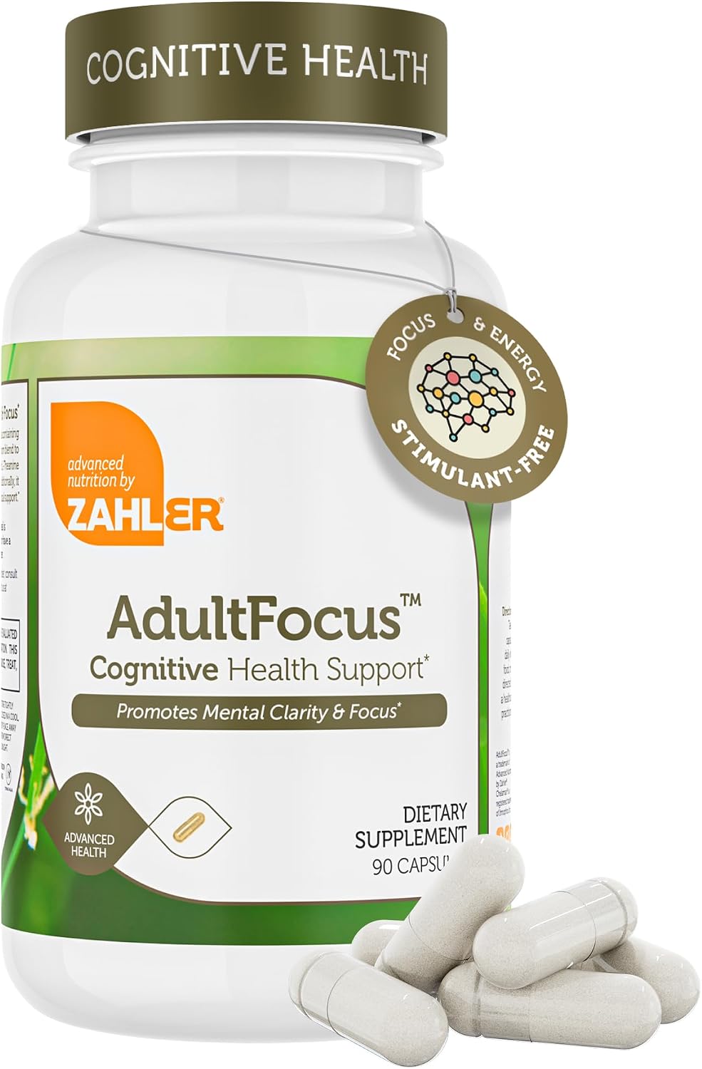 Zahler AdultFocus - Advanced Formula for Focus and Concentration - 60 Capsules - görsel 1