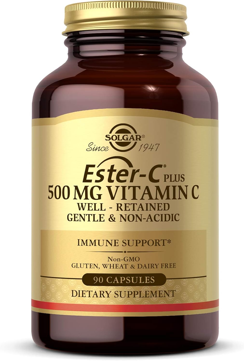 Solgar Ester-C Plus 500 mg Vitamin C with Citrus Bioflavonoids – 90 Capsules - görsel 1