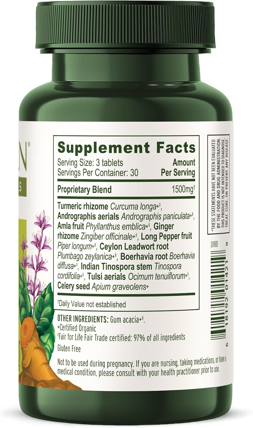 Banyan Botanicals Organic Pollen Protect – Respiratory Support Supplement, 90 Tablets - görsel 3