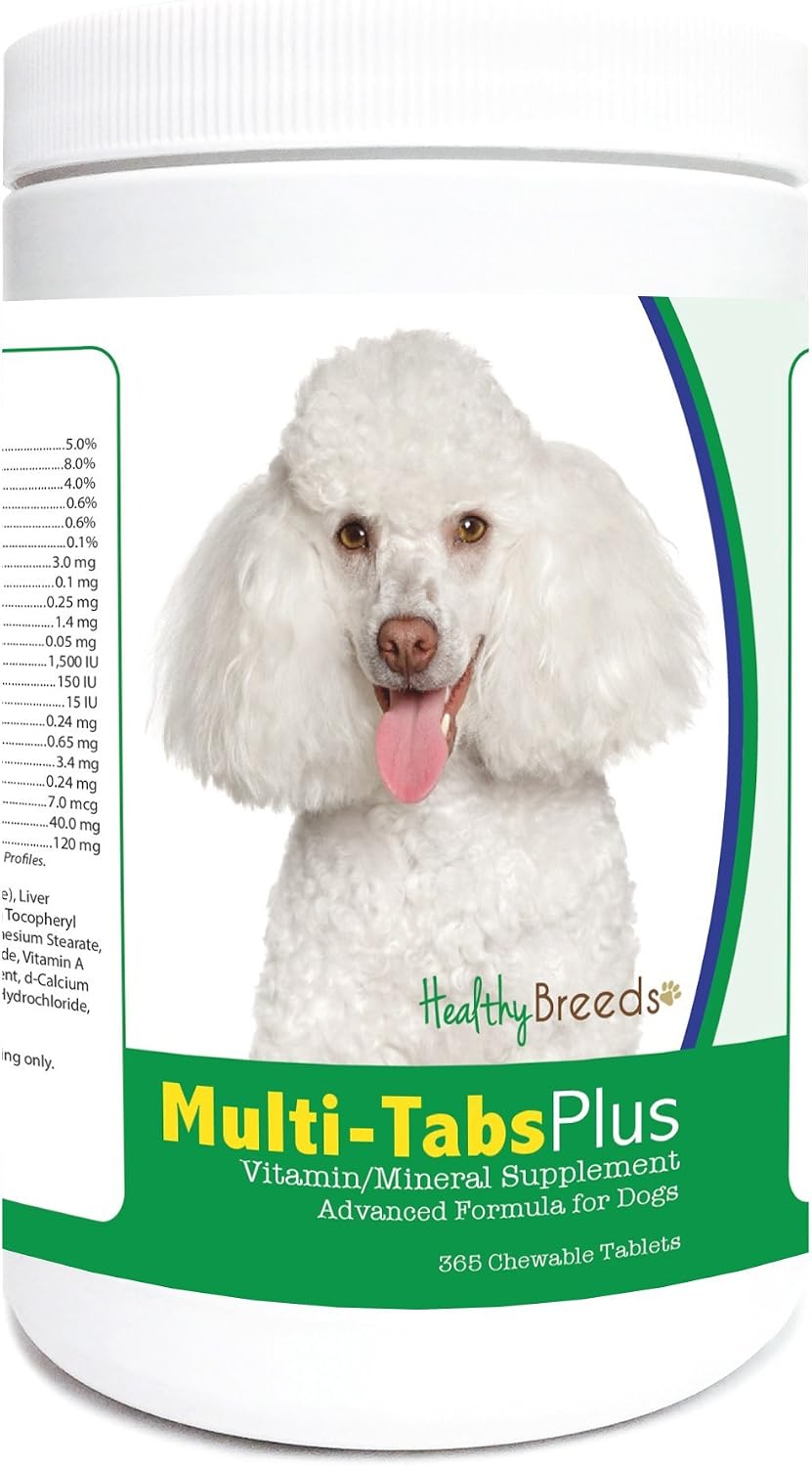 Healthy Breeds Toy Poodle Multi-Tabs Plus Chewable Tablets 365 Count - görsel 1