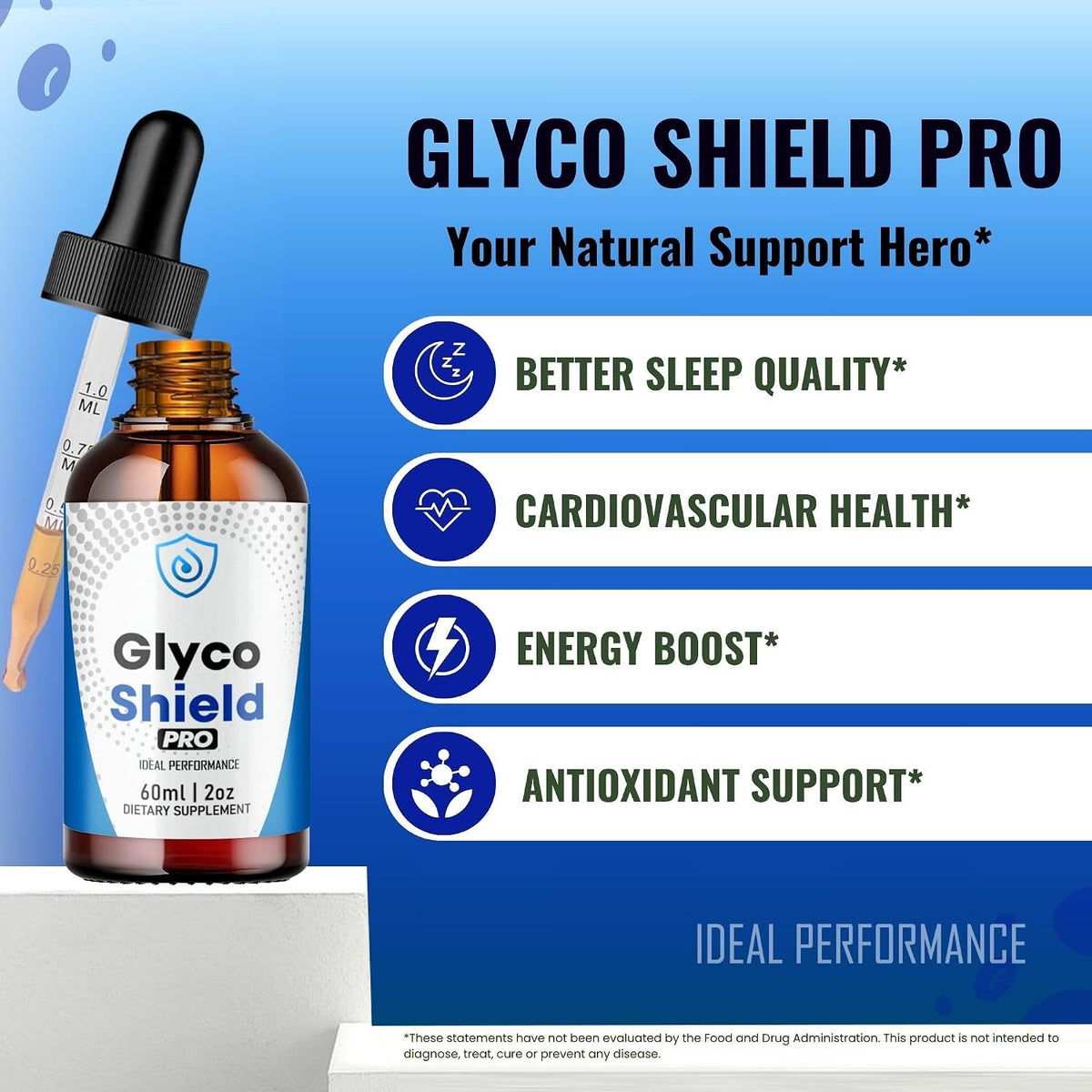 Glyco Shield Drops - Official GlycoShield Blood Formula Support Supplement - All Natural for Overall Wellbeing & Healthy Energy (3 Pack) - görsel 4