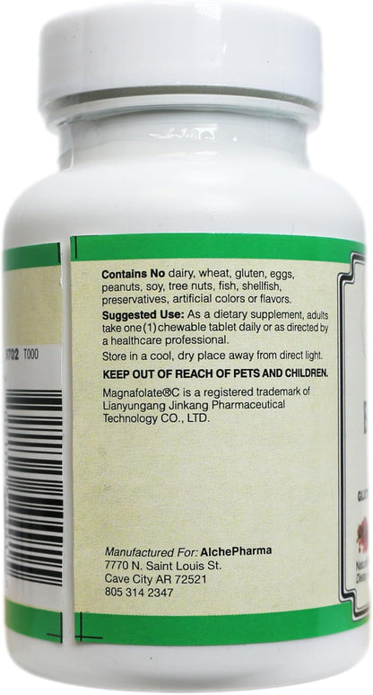 Co-Enzymated B-12, Folate & B-6 Chewable Tablets - Natural Berry Flavour - with Methylcobalamin, P-5-P, and Magnafolate-C L-5-MTHF