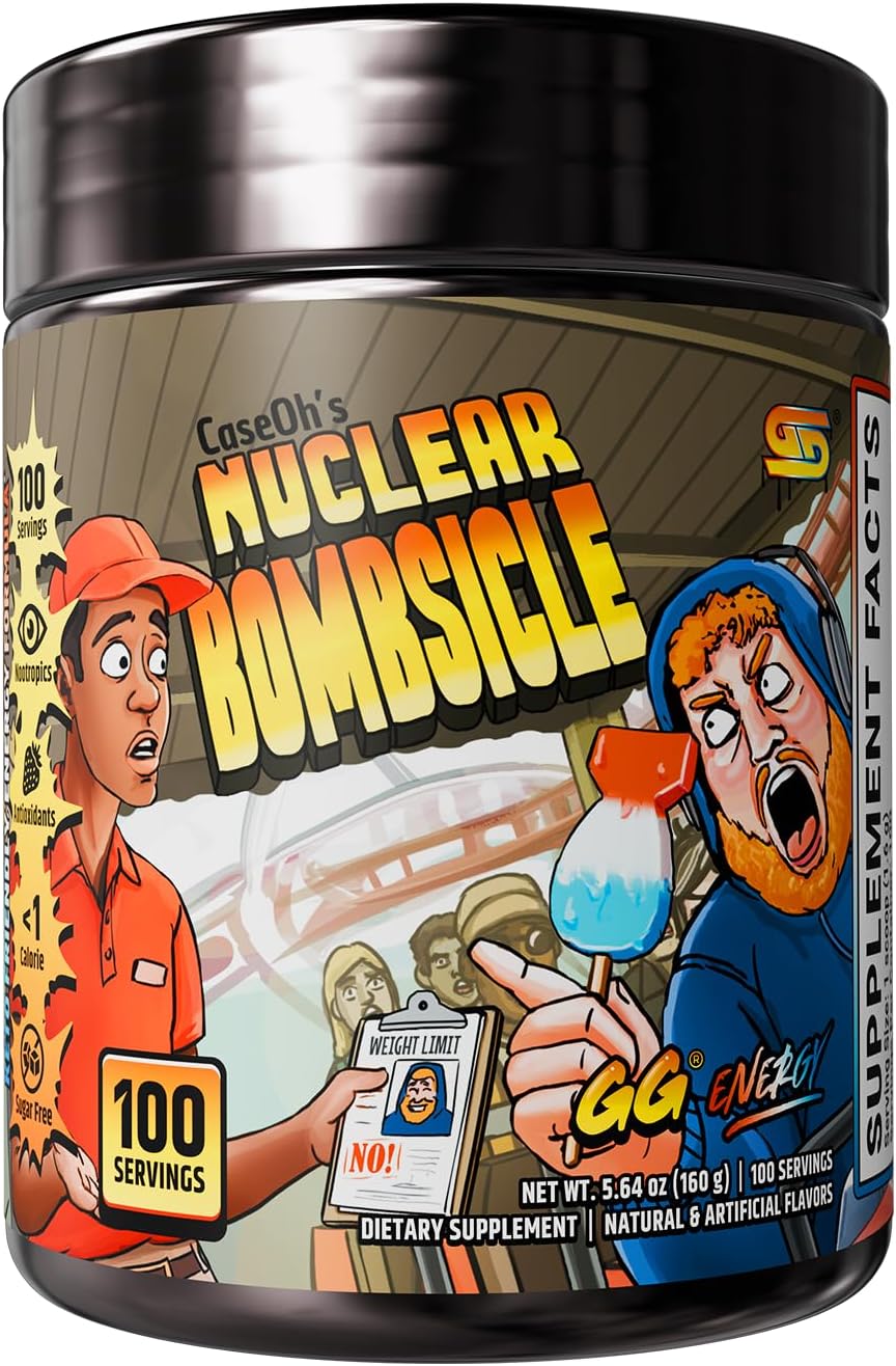 Gamer Supps GG Energy CaseOh's Nuclear Bombsicle - Keto Friendly Energy & Nootropic Powder Drink (100 Servings) - görsel 1