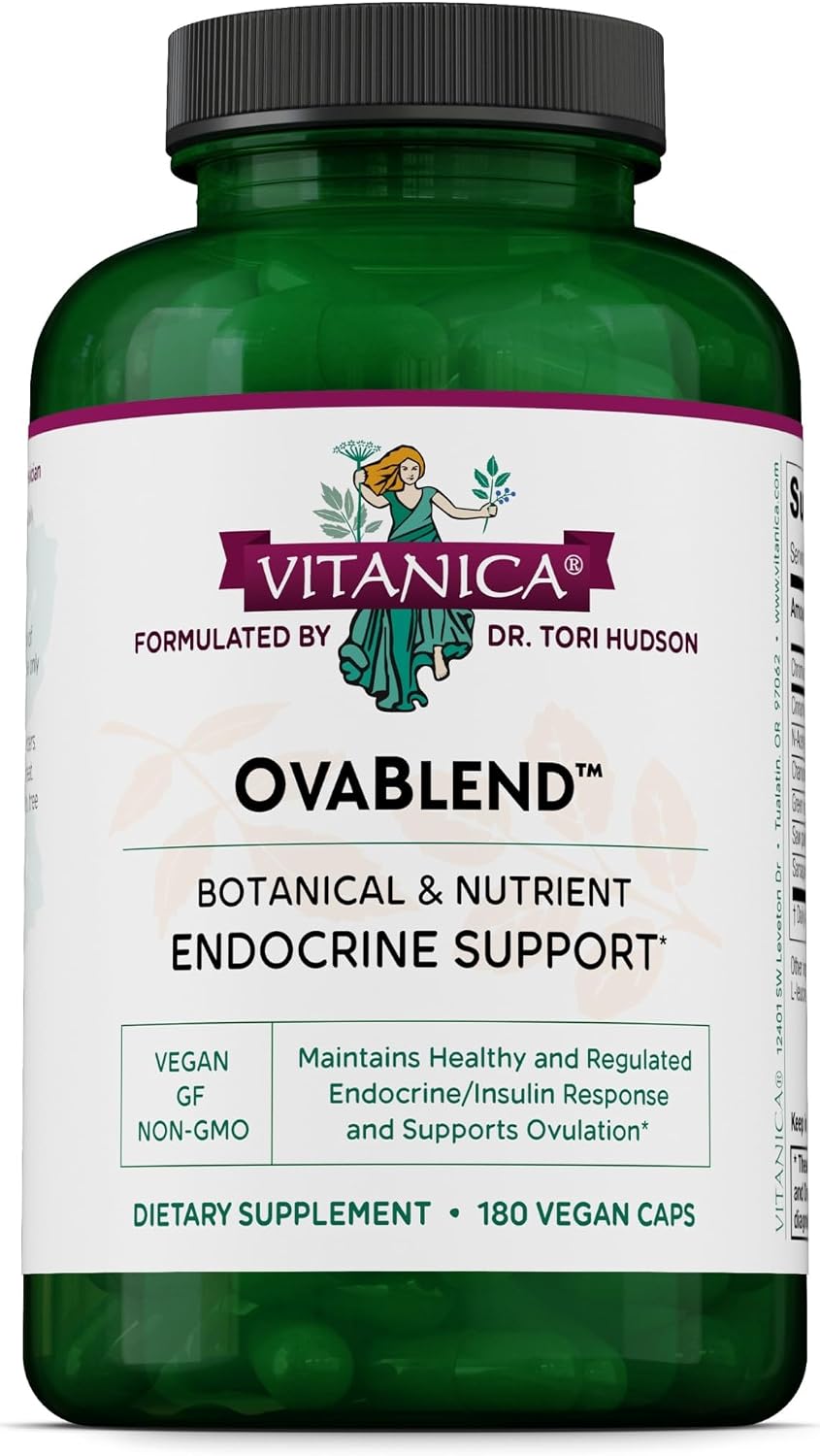 Vitanica Ovablend, Hormone Balance Support, Vegan, 180 Capsules - görsel 1