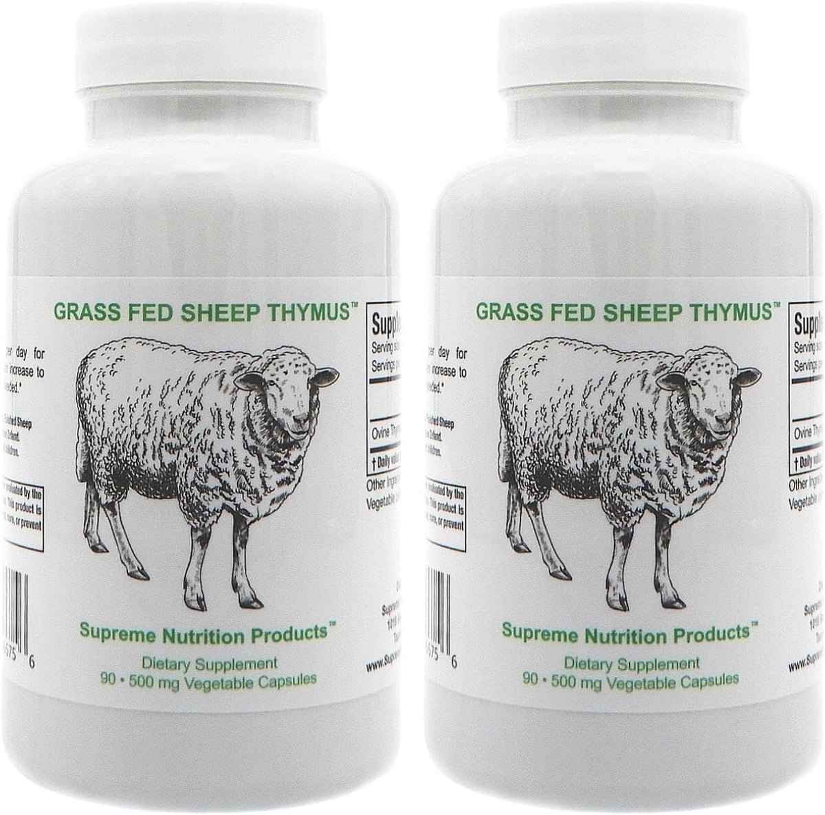 Supreme Nutrition Sheep Thymus – 100% Grass-Fed and Finished in New Zealand, 90 Capsules of Pure Ovine Thymus - görsel 6