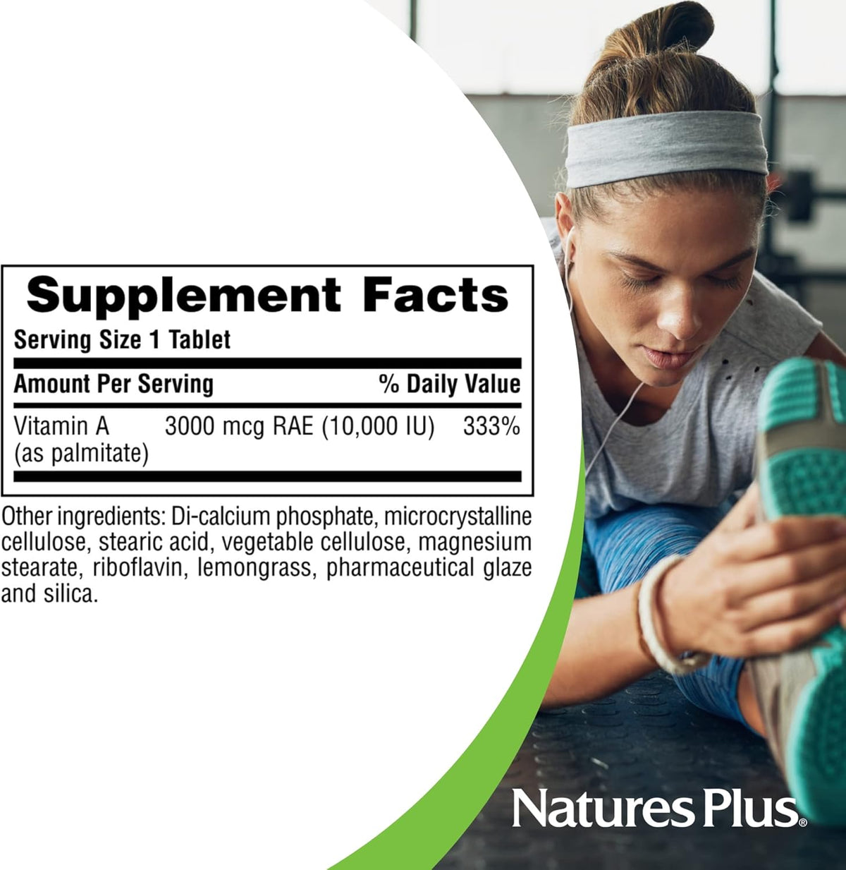 NaturesPlus Vitamin A 10,000 IU – Water-Dispersible Tablets for Vision, Skin and Immune Health - görsel 5