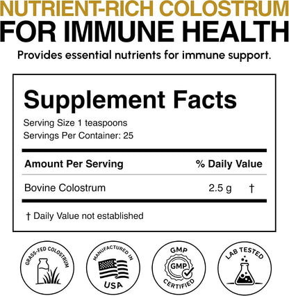 Oramune Gold Immune Support Supplement with Transfer Factor and Pure Colostrum Gold Liquid Bovine Colostrum – Rich in Lactoferrin, Insulin-Like Growth Factor-I (IGF-I) for Immune Strength – 118 ml