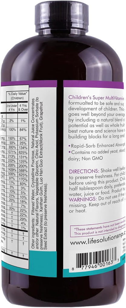 Children's Super Multivitamins and Minerals - Liquid Food Supplement, 946 ml
