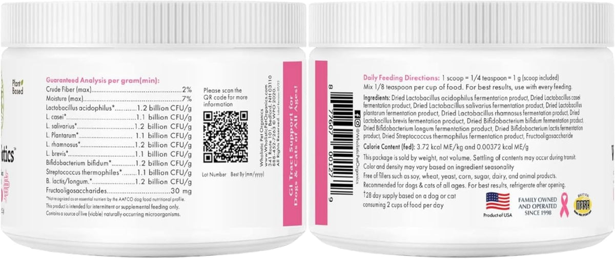 WholeBiotics Daily Dog Probiotics – Digestive Health & Immune Support (28g, 28 Scoops) - görsel 9