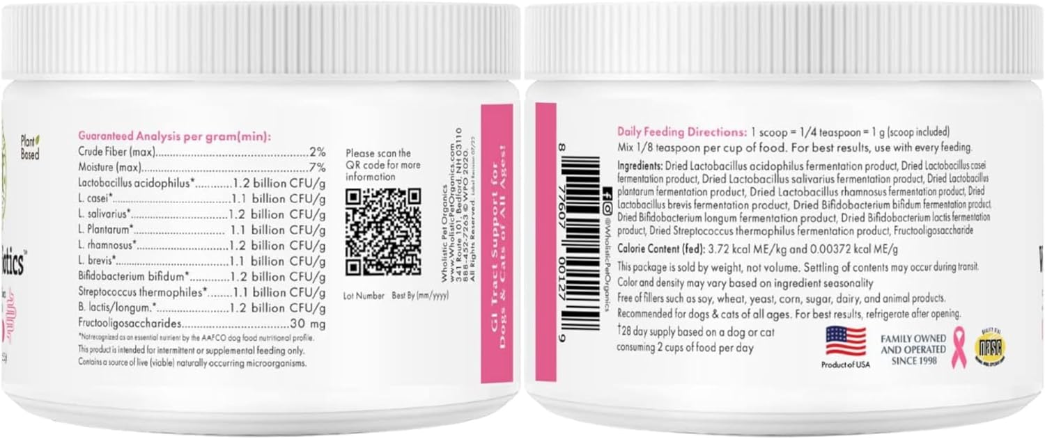 WholeBiotics Daily Dog Probiotics – Digestive Health & Immune Support (28g, 28 Scoops) - görsel 9