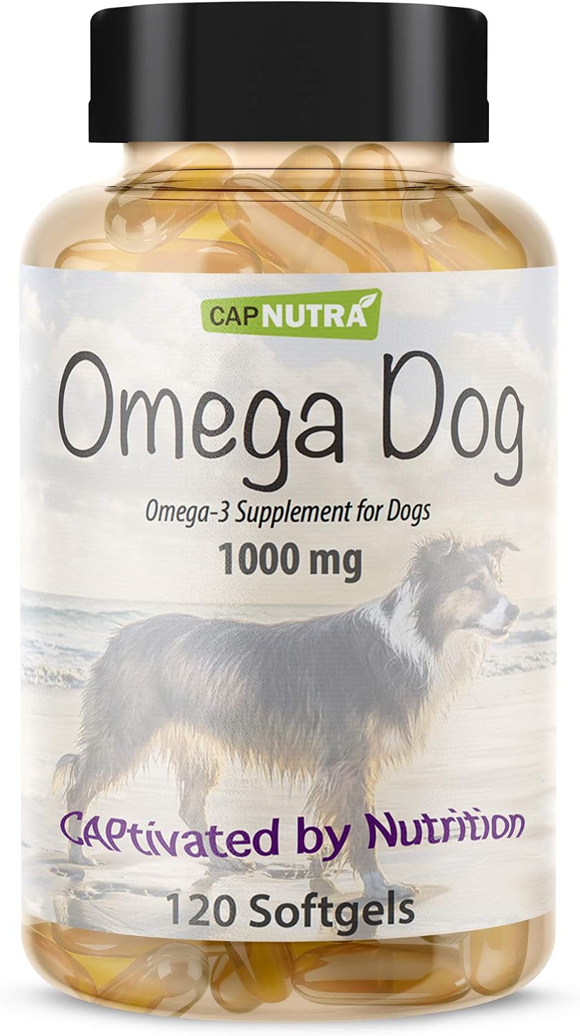 Fish Oil for Dogs - Omega-3 Supplement - 120 Chewable Softgels - görsel 1
