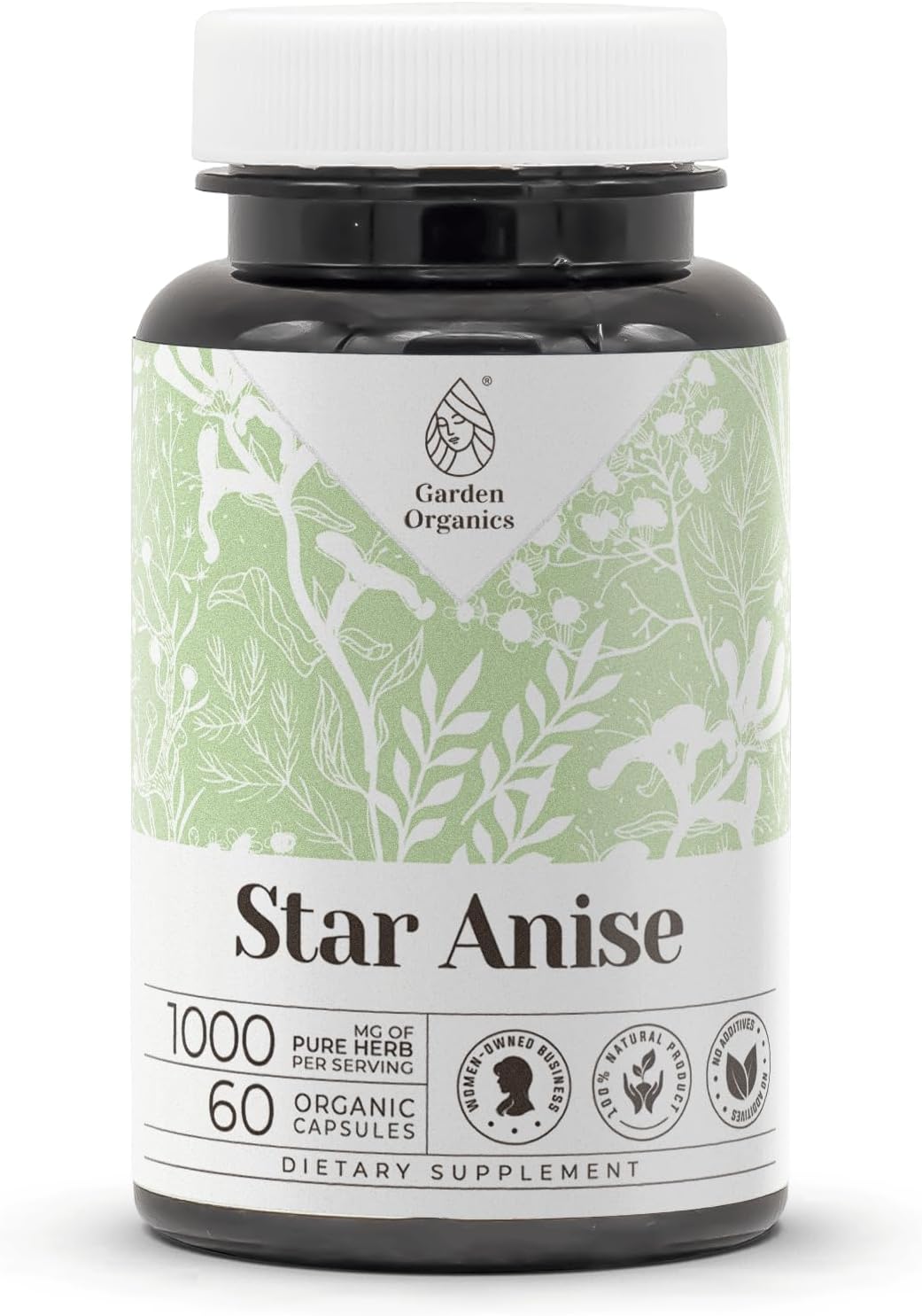 Garden Organics Star Anise - 60 Vegetable Capsules - görsel 1