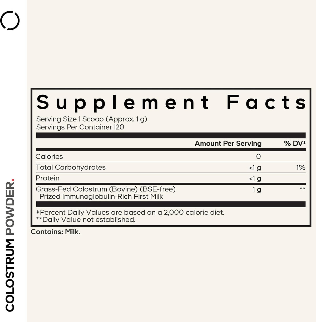 Codeage Bovine Colostrum Powder, 1000 mg, Grass-Fed, 4.3 oz (122 g) - görsel 2