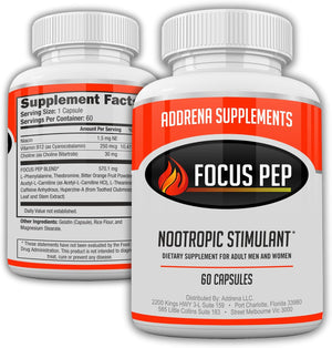 Focus Pep - Natural Nootropic Brain Booster, 60 Capsules – Image 1
