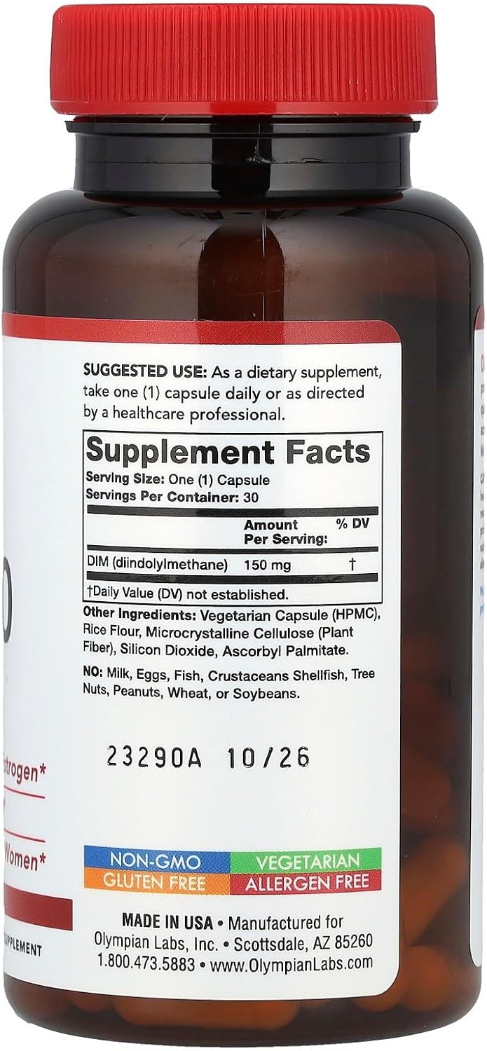 Olympian Labs DIM Extra Strength - 30 Vegetarian Capsules - görsel 2