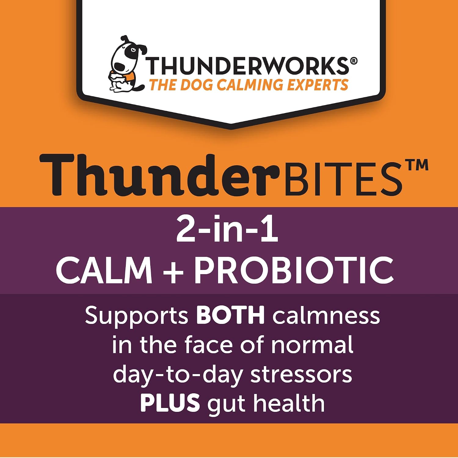 ThunderBites Calm + Probiotics for Dogs Daily Supplement Soft Chews, 90 Chews - görsel 4